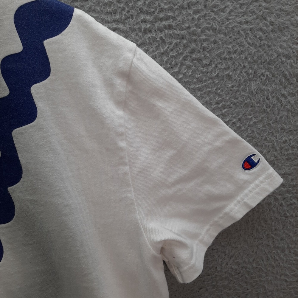 Champion Shirt Adult Large‎ White Y2K Streetwear Urban Hip Hop Sports Baller - Picture 9 of 9